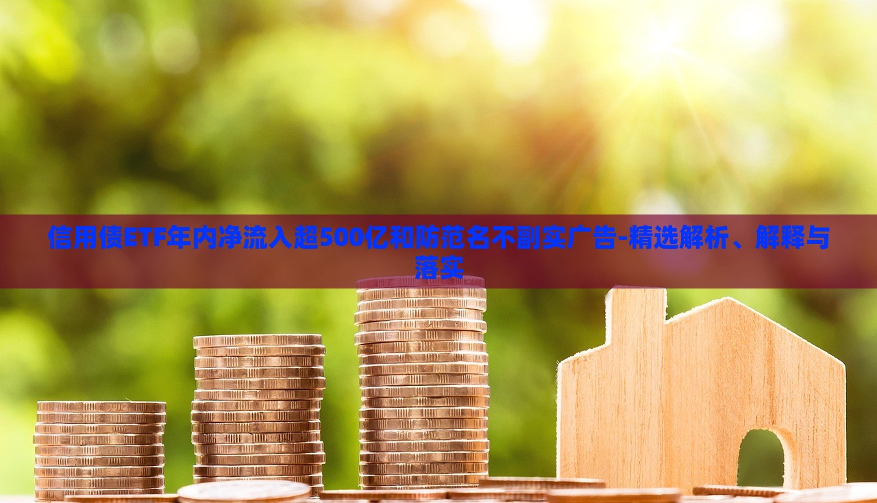 信用債ETF年內(nèi)凈流入超500億和防范名不副實廣告-精選解析、解釋與落實