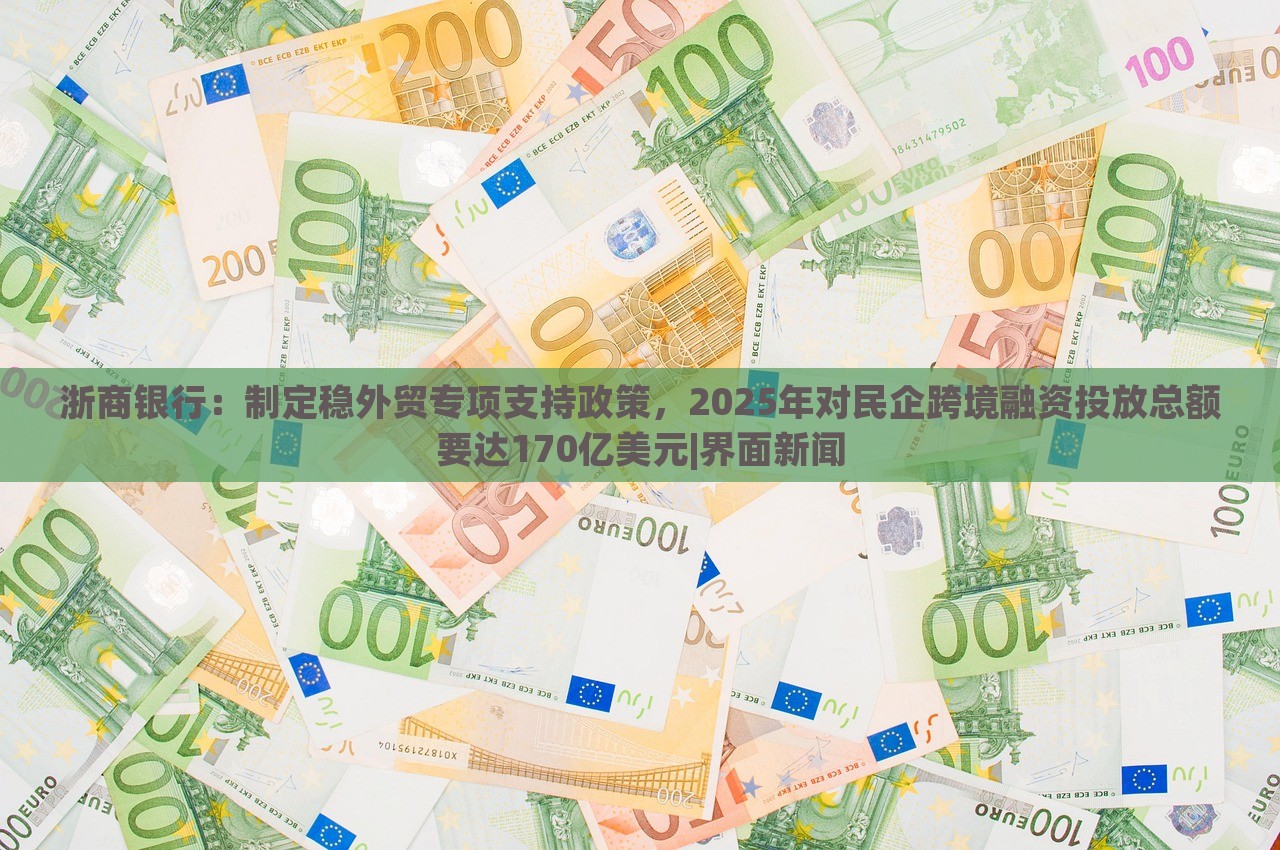 浙商銀行：制定穩(wěn)外貿(mào)專項支持政策，2025年對民企跨境融資投放總額要達170億美元|界面新聞