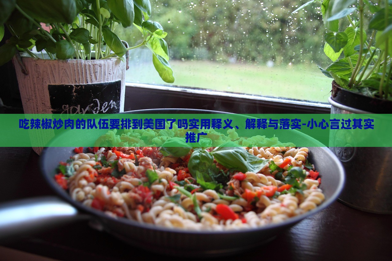 吃辣椒炒肉的隊(duì)伍要排到美國了嗎實(shí)用釋義、解釋與落實(shí)-小心言過其實(shí)推廣