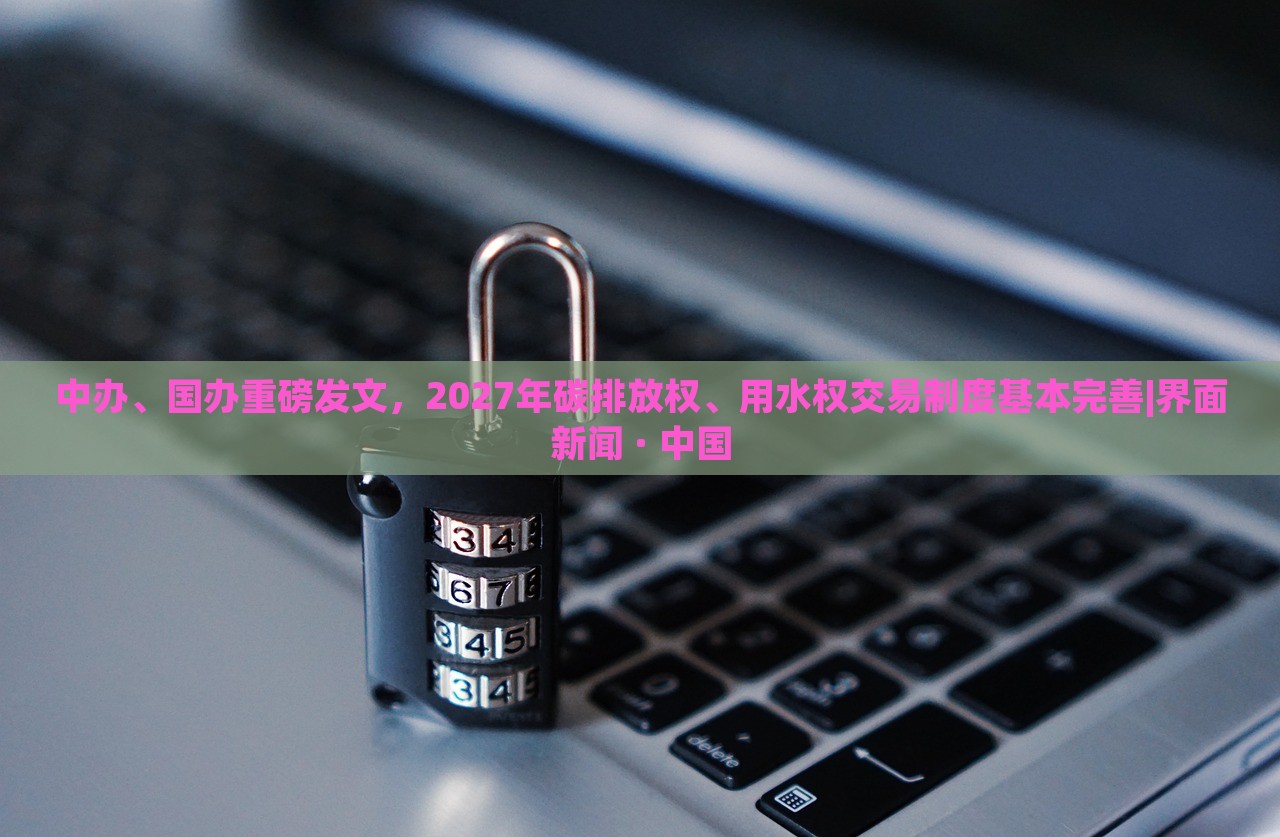 中辦、國辦重磅發(fā)文，2027年碳排放權(quán)、用水權(quán)交易制度基本完善|界面新聞 · 中國