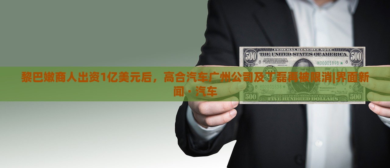 黎巴嫩商人出資1億美元后，高合汽車廣州公司及丁磊再被限消|界面新聞 · 汽車